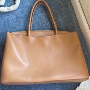 Brown tote bag